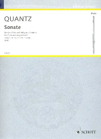 Cover: 9790001093705 | Sonate e-moll | Johann Joachim Quantz | Buch | Schott Music