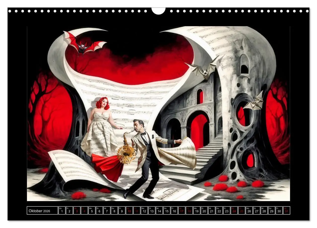 Bild: 9783457363805 | Surreale Partituren (Wandkalender 2026 DIN A3 quer), CALVENDO...
