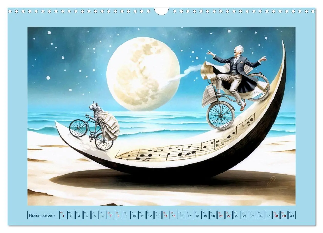 Bild: 9783457363805 | Surreale Partituren (Wandkalender 2026 DIN A3 quer), CALVENDO...