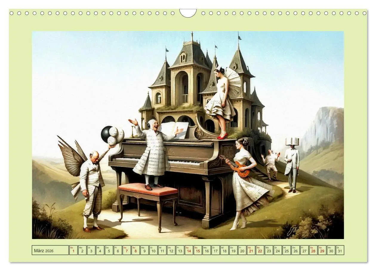 Bild: 9783457363805 | Surreale Partituren (Wandkalender 2026 DIN A3 quer), CALVENDO...
