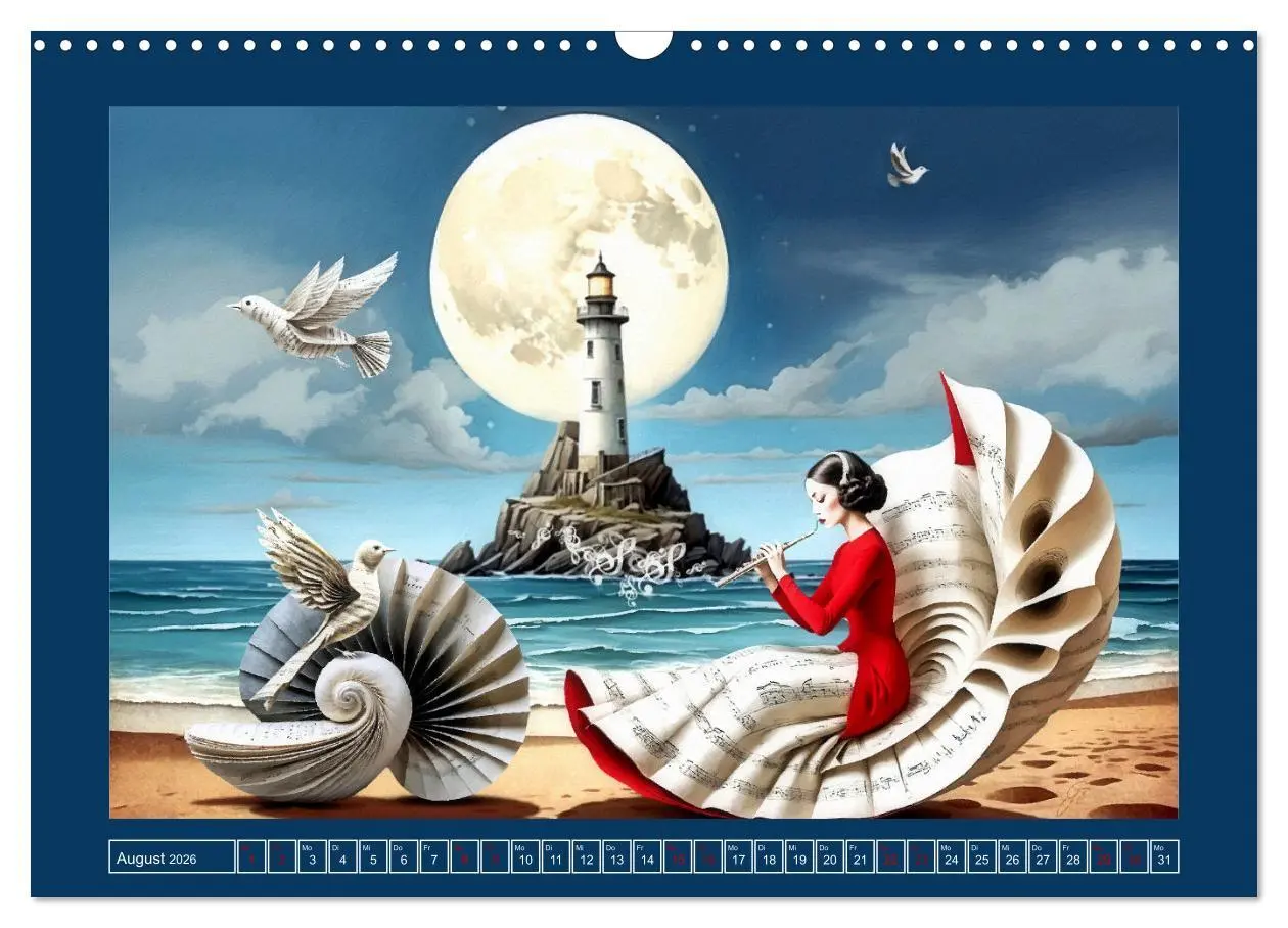 Bild: 9783457363805 | Surreale Partituren (Wandkalender 2026 DIN A3 quer), CALVENDO...