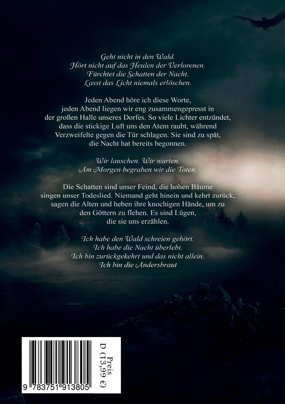 Rückseite: 9783751913805 | Andersbraut | Angelina Schädler | Taschenbuch | 300 S. | Deutsch