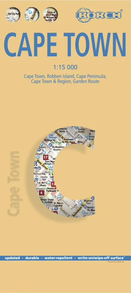 Cover: 9783866093805 | Borch Map Kapstadt. Cape Town | (Land-)Karte | Deutsch | 2012 | Borch