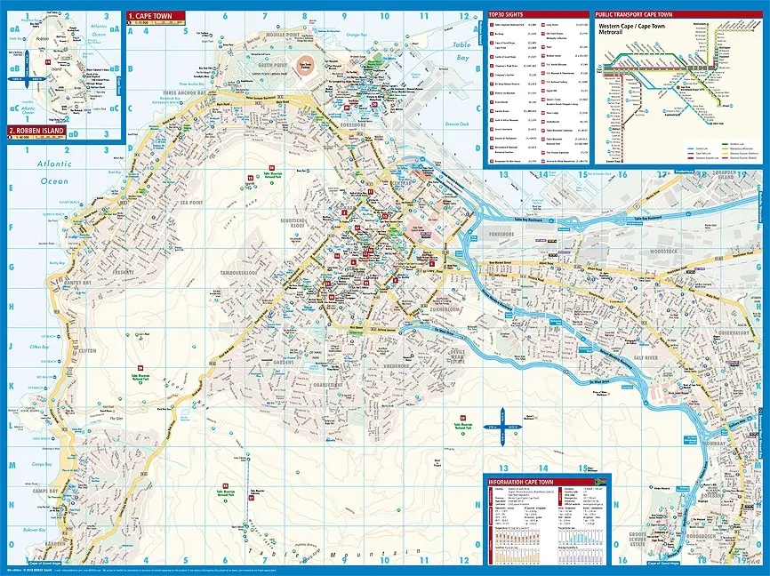 Bild: 9783866093805 | Borch Map Kapstadt. Cape Town | (Land-)Karte | Deutsch | 2012 | Borch