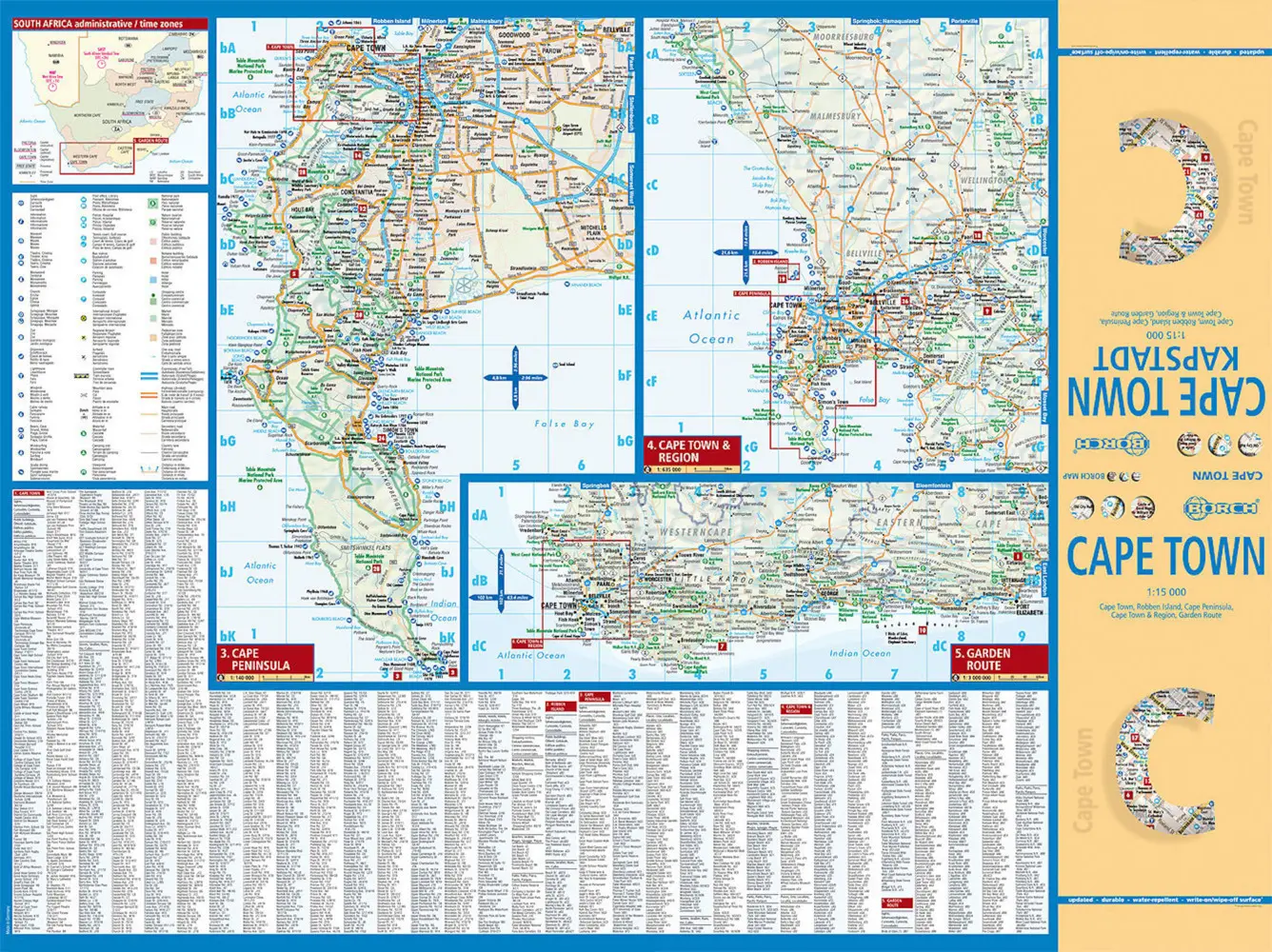 Bild: 9783866093805 | Borch Map Kapstadt. Cape Town | (Land-)Karte | Deutsch | 2012 | Borch