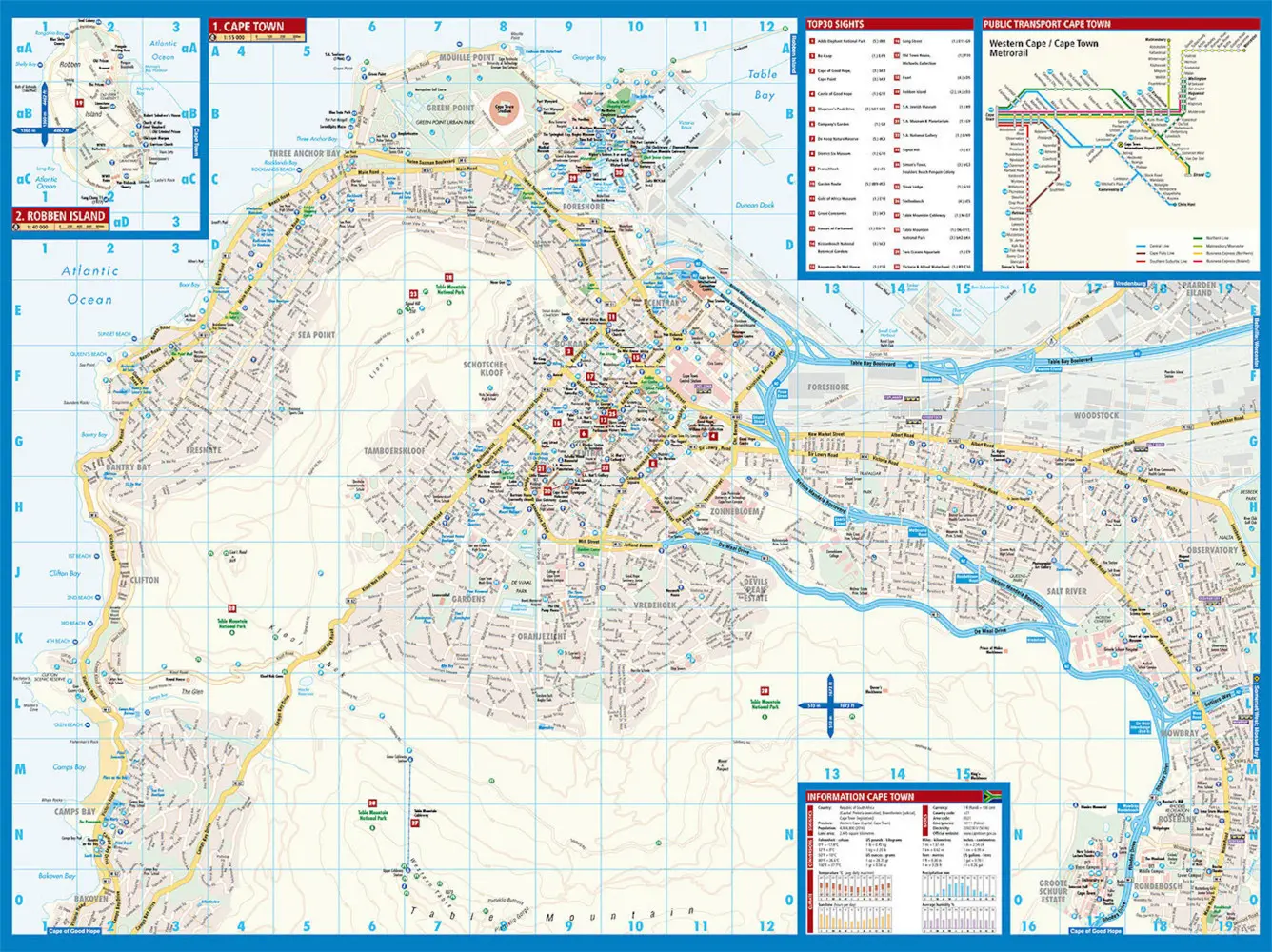 Bild: 9783866093805 | Borch Map Kapstadt. Cape Town | (Land-)Karte | Deutsch | 2012 | Borch