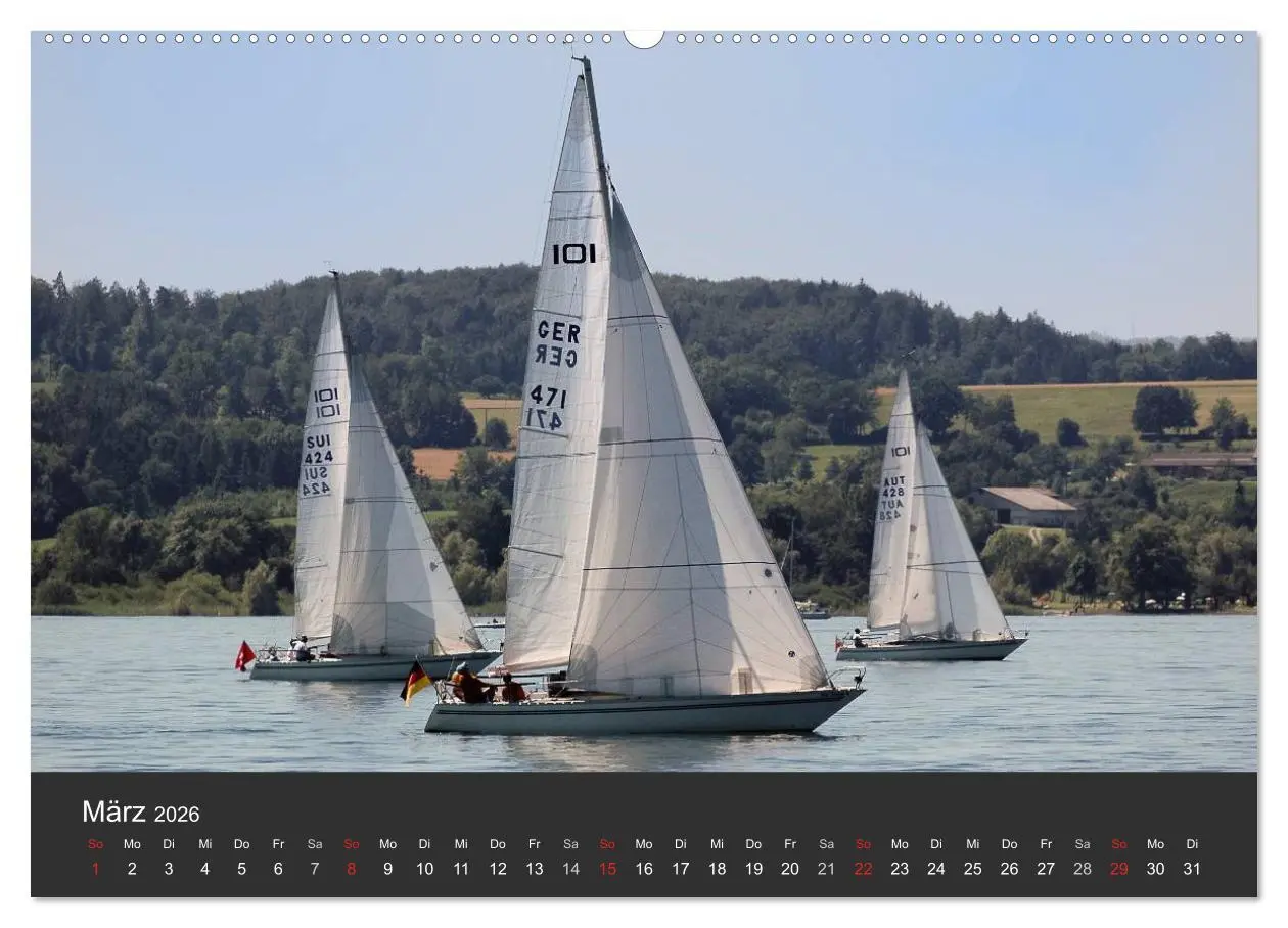 Bild: 9783457973905 | Segelboote auf dem Bodensee (hochwertiger Premium Wandkalender 2026...