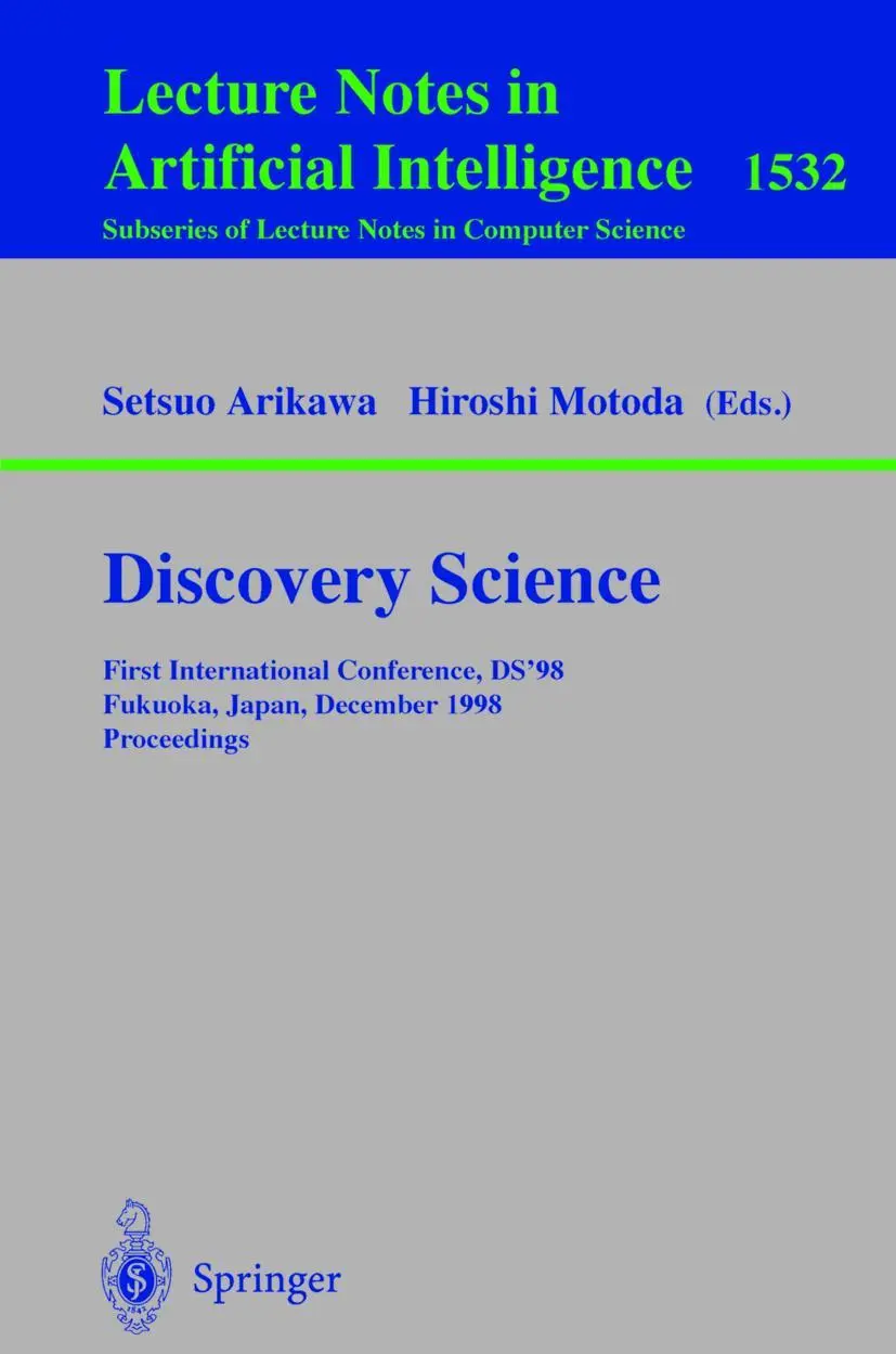 Cover: 9783540653905 | Discovery Science | Setsuo Arikawa (u. a.) | Taschenbuch | xii | 1998