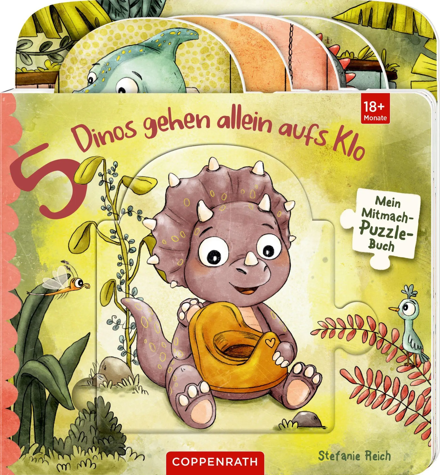 Cover: 9783649653905 | Mein Mitmach-Puzzle-Buch: 5 Dinos gehen allein aufs Klo | Reich | Buch