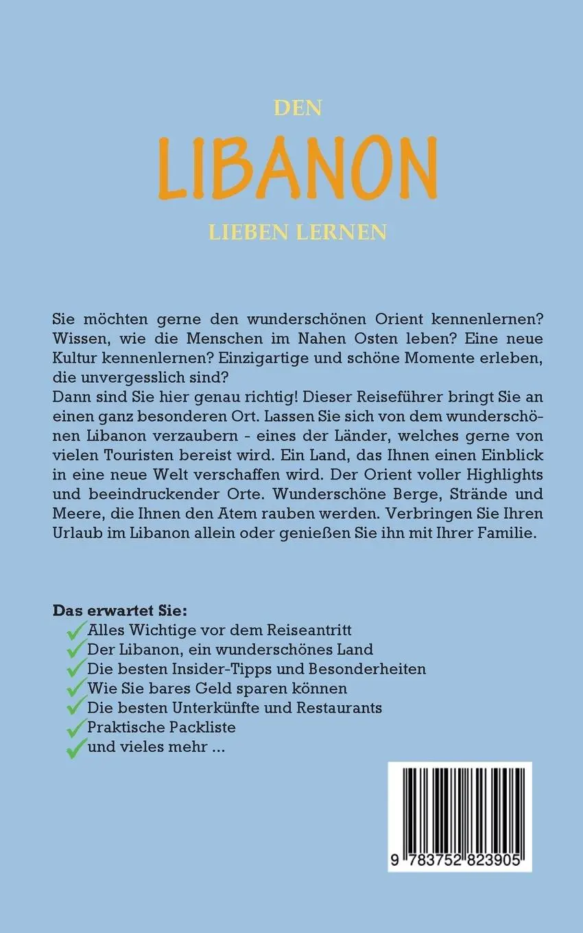 Rückseite: 9783752823905 | Den Libanon lieben lernen: Der perfekte Reiseführer für einen...