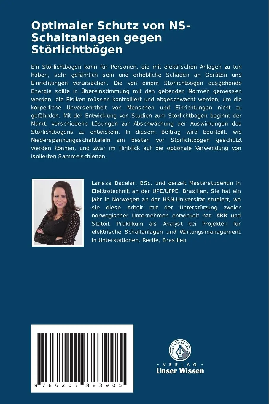 Rückseite: 9786207883905 | Optimaler Schutz von NS-Schaltanlagen gegen Störlichtbögen | Buch