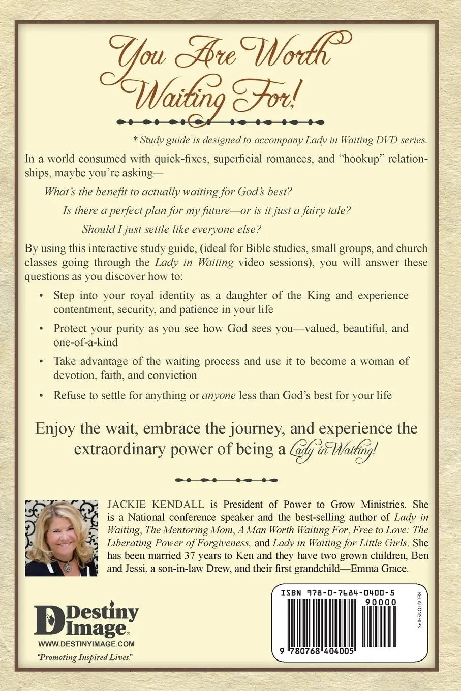 Rückseite: 9780768404005 | The New Lady in Waiting Study Guide | Jackie Kendall | Taschenbuch