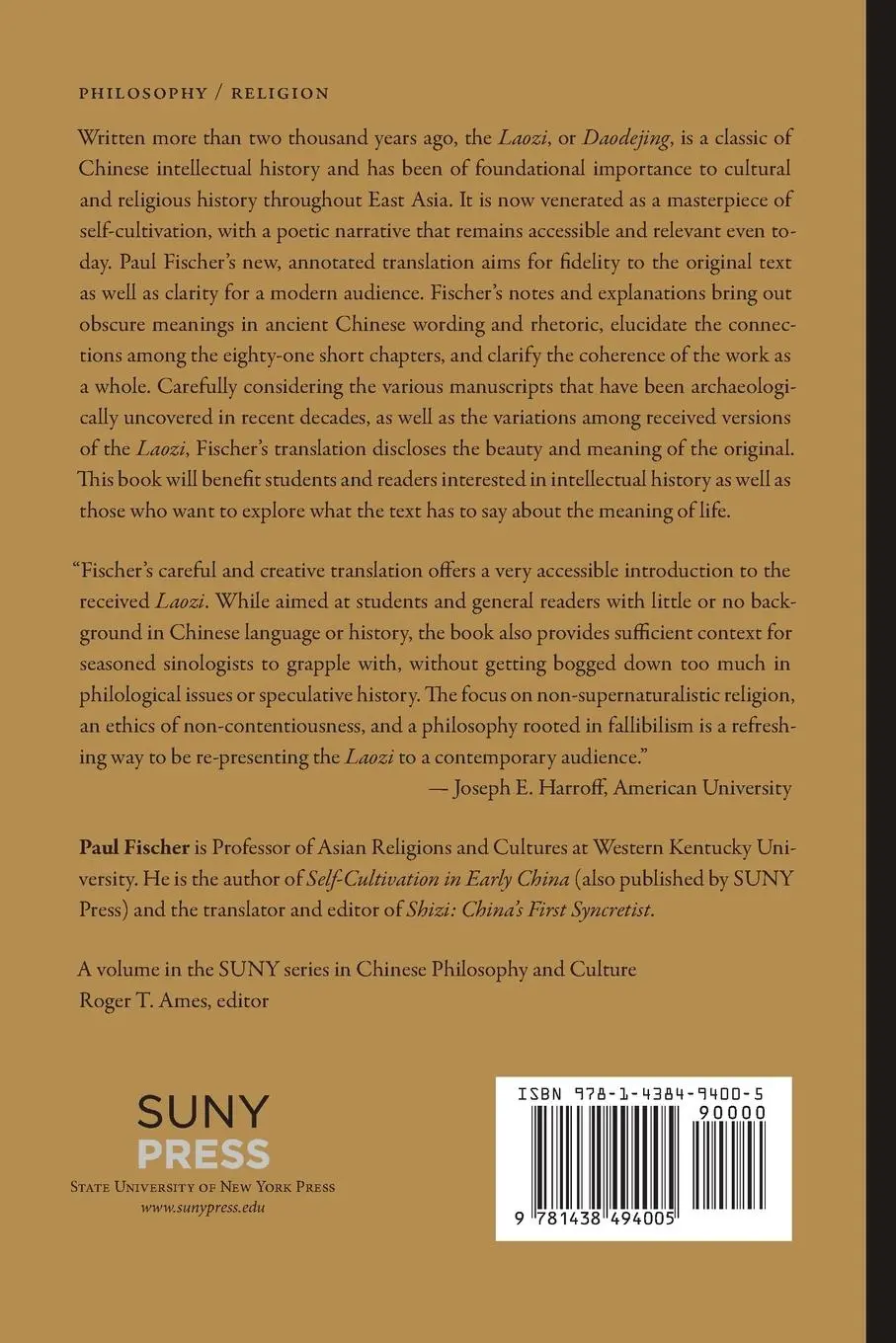 Rückseite: 9781438494005 | The Annotated Laozi | A New Translation of the Daodejing | Fischer