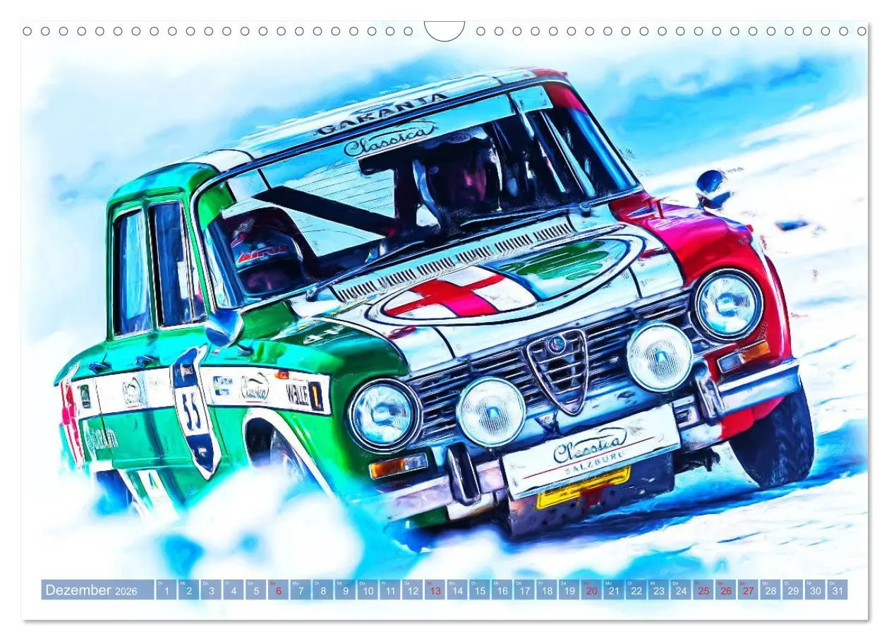 Bild: 9783457794005 | Rallye-Klassiker auf Eis (Wandkalender 2026 DIN A3 quer), CALVENDO...