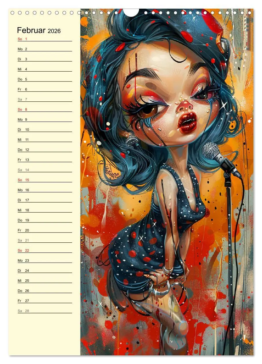 Bild: 9783516264005 | Rockabilly. Strange Comic-Kunst Girls im 50er-Jahre Stil...