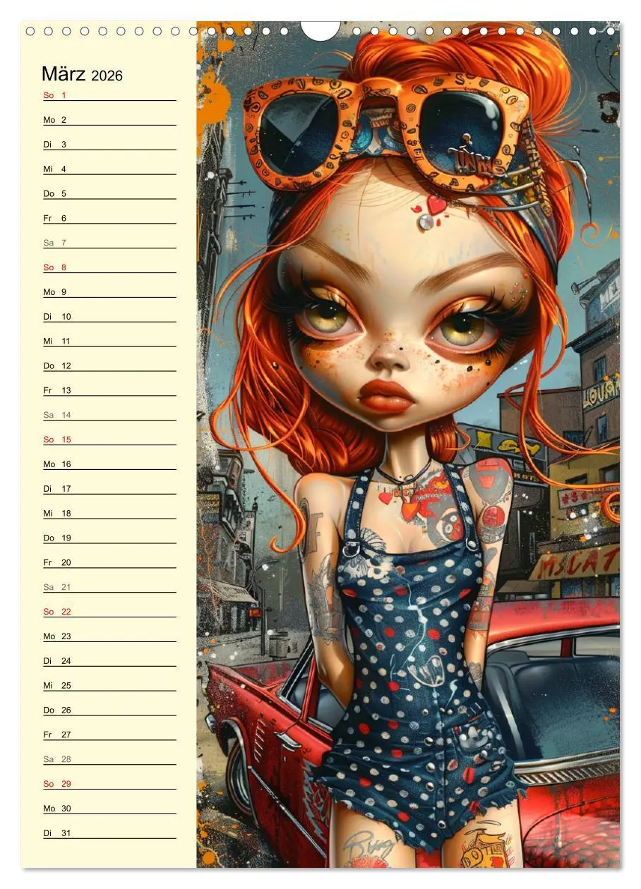 Bild: 9783516264005 | Rockabilly. Strange Comic-Kunst Girls im 50er-Jahre Stil...