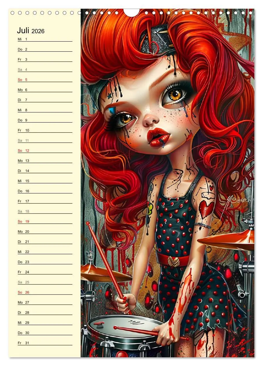 Bild: 9783516264005 | Rockabilly. Strange Comic-Kunst Girls im 50er-Jahre Stil...