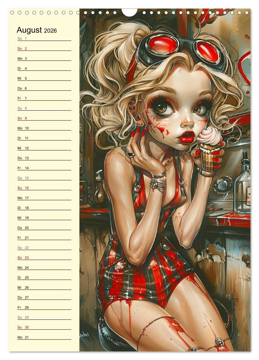 Bild: 9783516264005 | Rockabilly. Strange Comic-Kunst Girls im 50er-Jahre Stil...