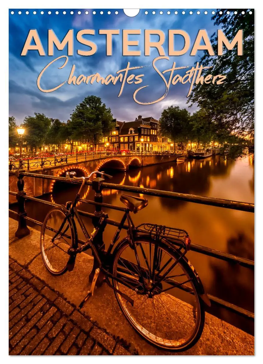 Cover: 9783516404005 | AMSTERDAM Charmantes Stadtherz (Wandkalender 2026 DIN A3 hoch),...