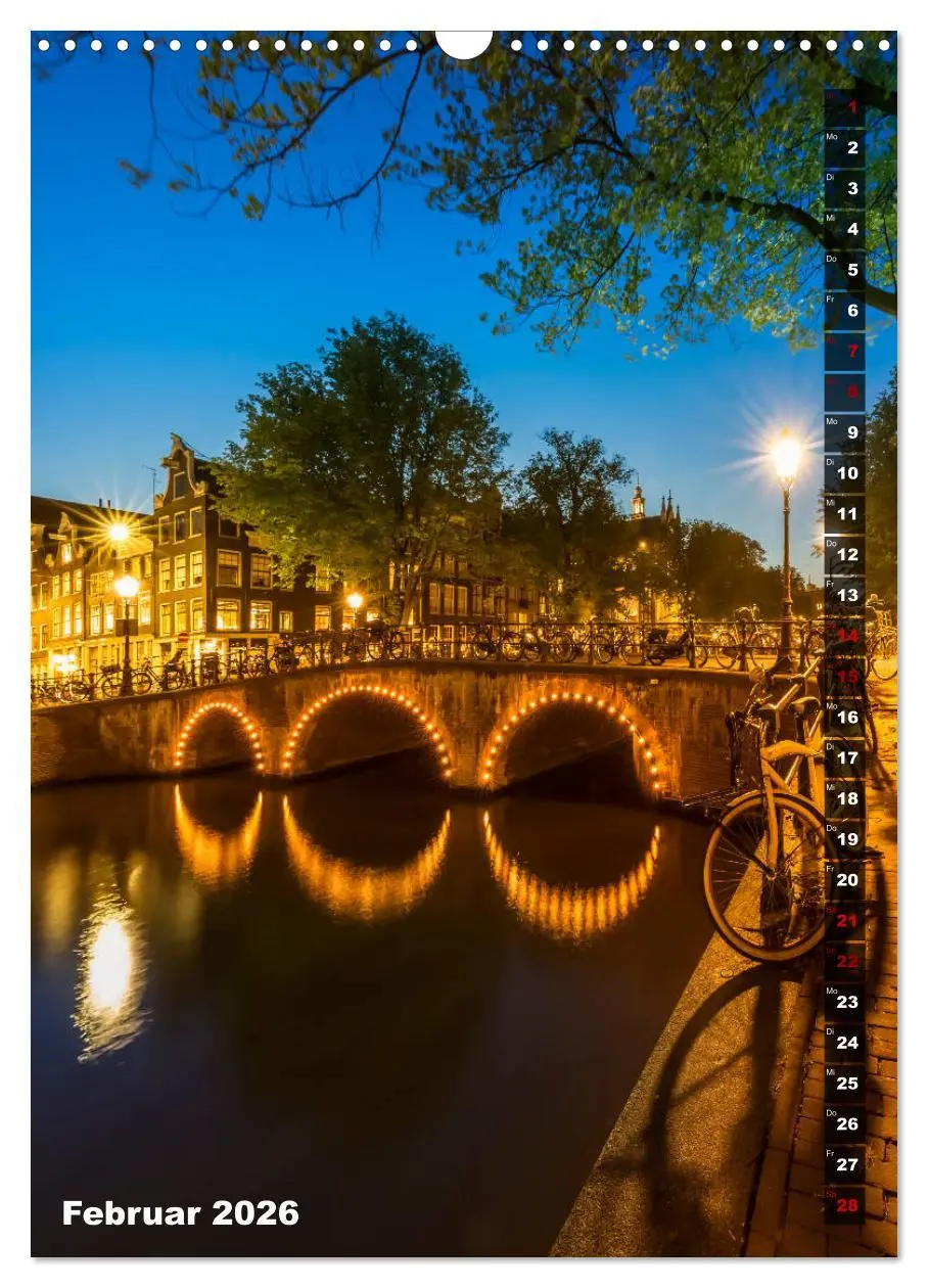 Bild: 9783516404005 | AMSTERDAM Charmantes Stadtherz (Wandkalender 2026 DIN A3 hoch),...