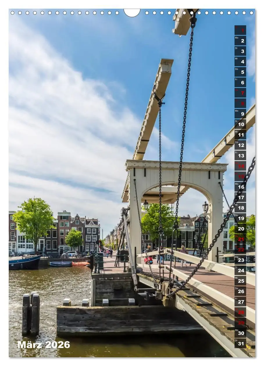 Bild: 9783516404005 | AMSTERDAM Charmantes Stadtherz (Wandkalender 2026 DIN A3 hoch),...