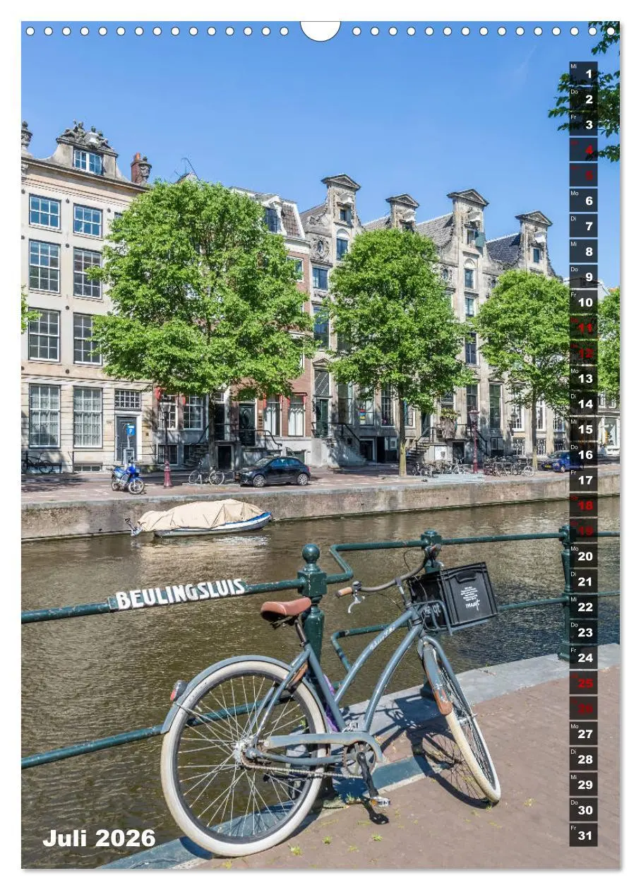 Bild: 9783516404005 | AMSTERDAM Charmantes Stadtherz (Wandkalender 2026 DIN A3 hoch),...