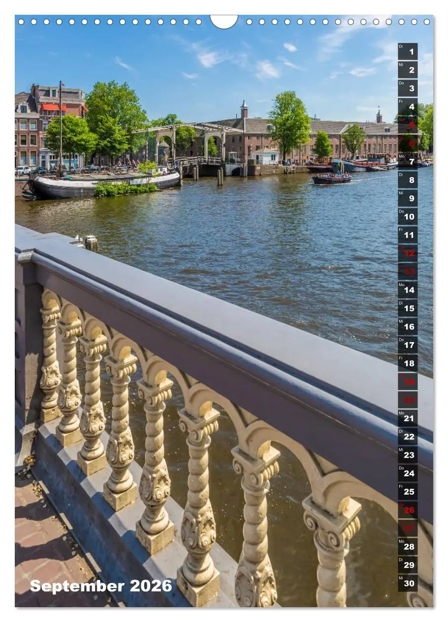 Bild: 9783516404005 | AMSTERDAM Charmantes Stadtherz (Wandkalender 2026 DIN A3 hoch),...