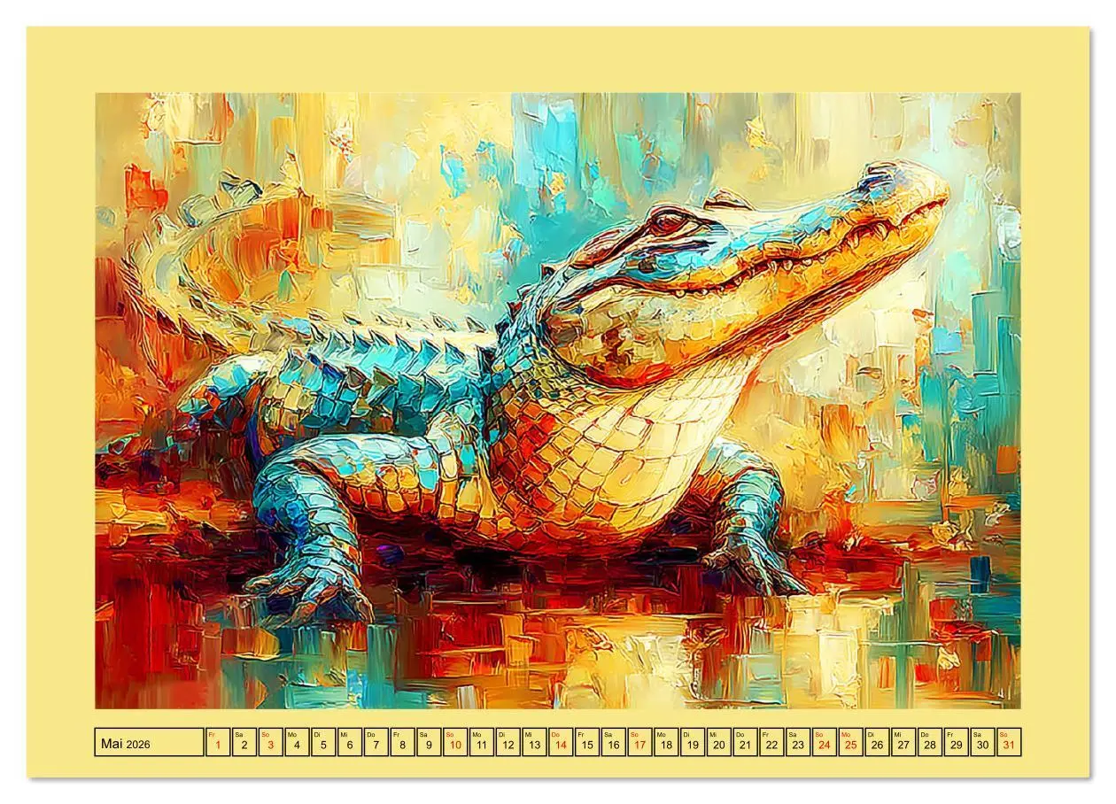 Bild: 9783516644005 | Imposante Reptilien. Faszinierende Tiere in moderner Öloptik...