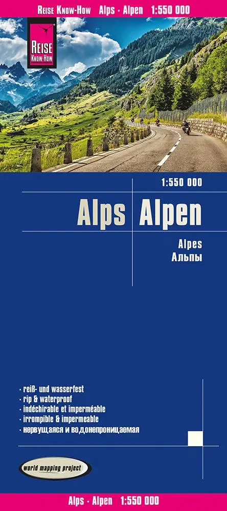 Cover: 9783831774005 | Reise Know-How Landkarte Alpen / Alps (1:550.000) | Verlag | 2 S.