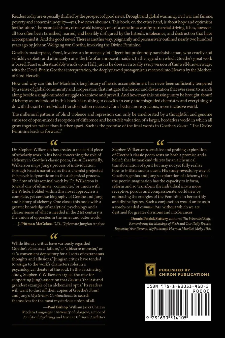 Rückseite: 9781630514105 | A Most Mysterious Union | The Role of Alchemy in Goethe's Faust | Buch