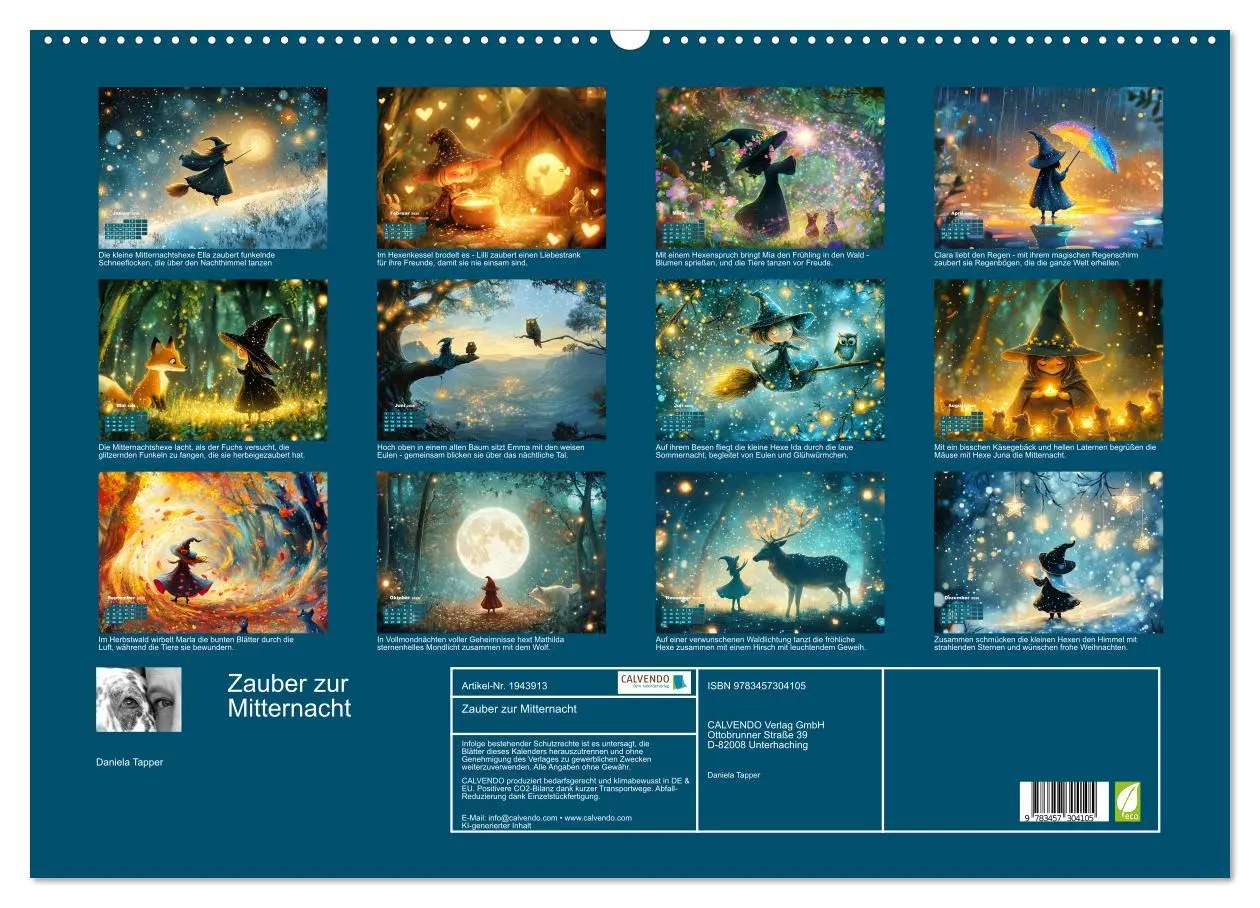 Bild: 9783457304105 | Zauber zur Mitternacht (Wandkalender 2026 DIN A2 quer), CALVENDO...
