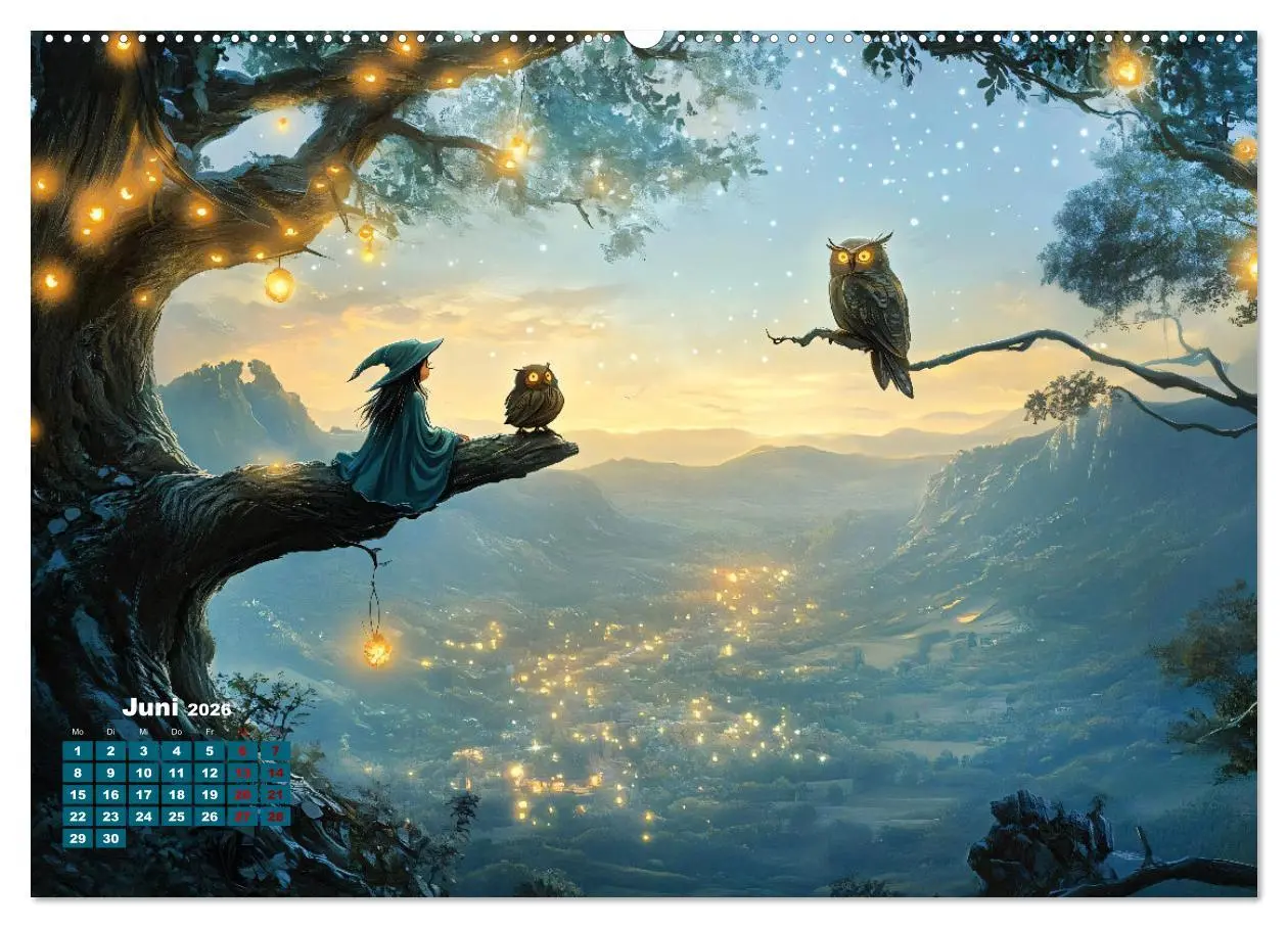 Bild: 9783457304105 | Zauber zur Mitternacht (Wandkalender 2026 DIN A2 quer), CALVENDO...