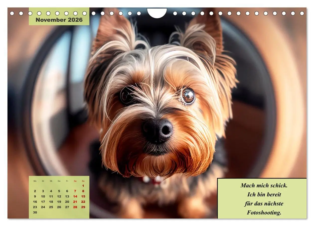 Bild: 9783457544105 | Der humoristische Yorkshire Terrier Kalender (Wandkalender 2026 DIN...
