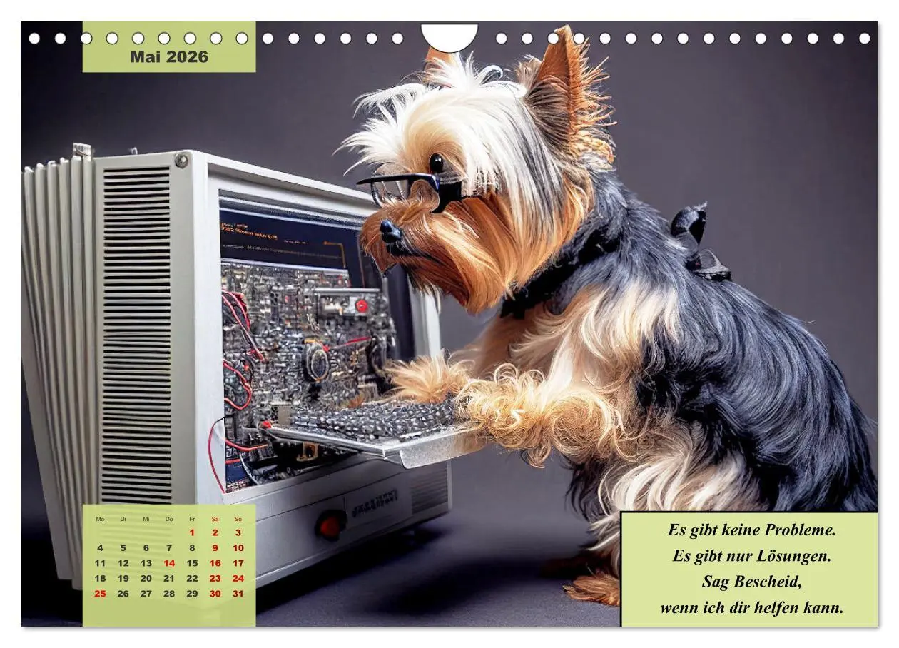 Bild: 9783457544105 | Der humoristische Yorkshire Terrier Kalender (Wandkalender 2026 DIN...