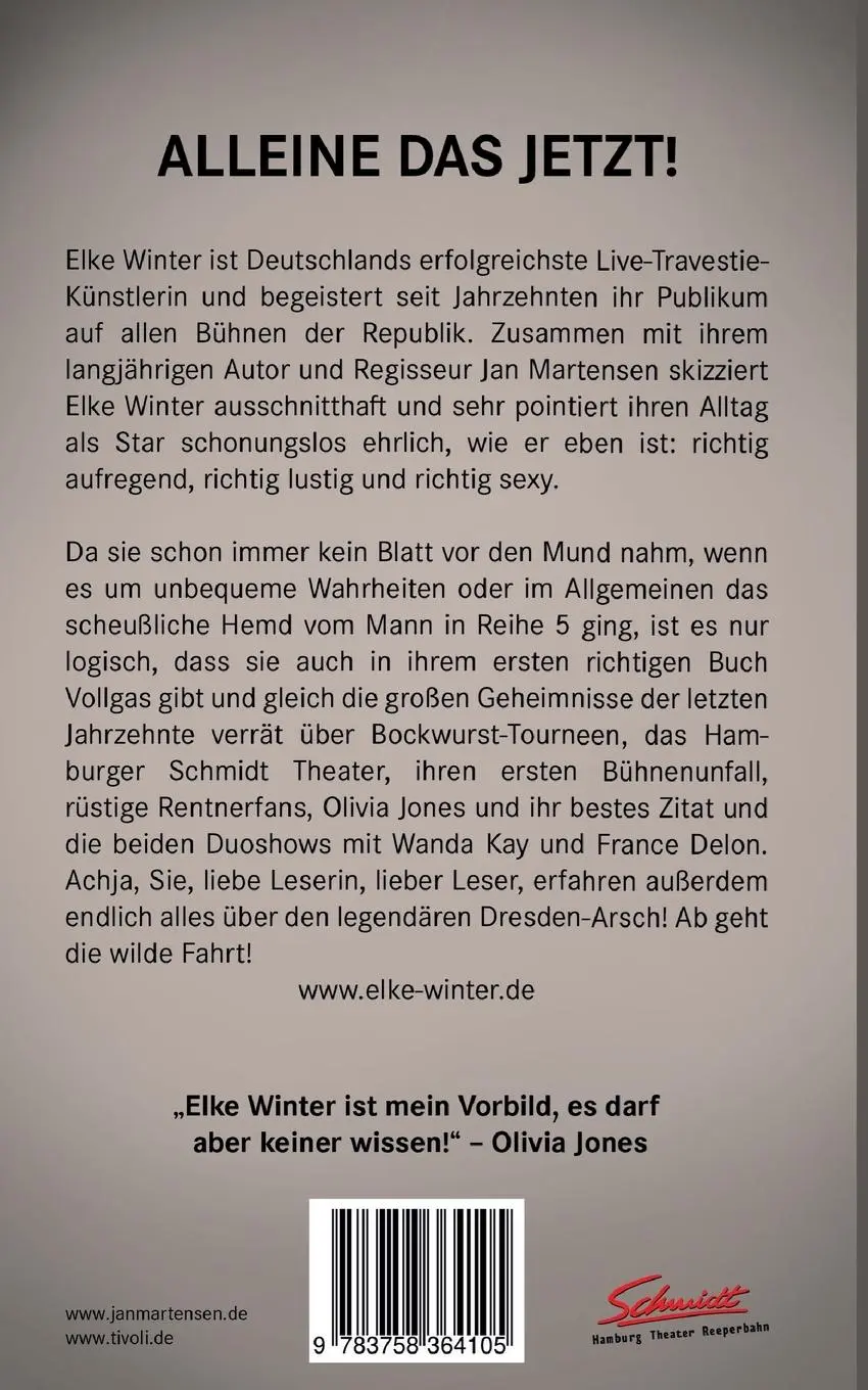Rückseite: 9783758364105 | Elke Winter: Alleine das jetzt! | Jan Martensen | Taschenbuch | 88 S.