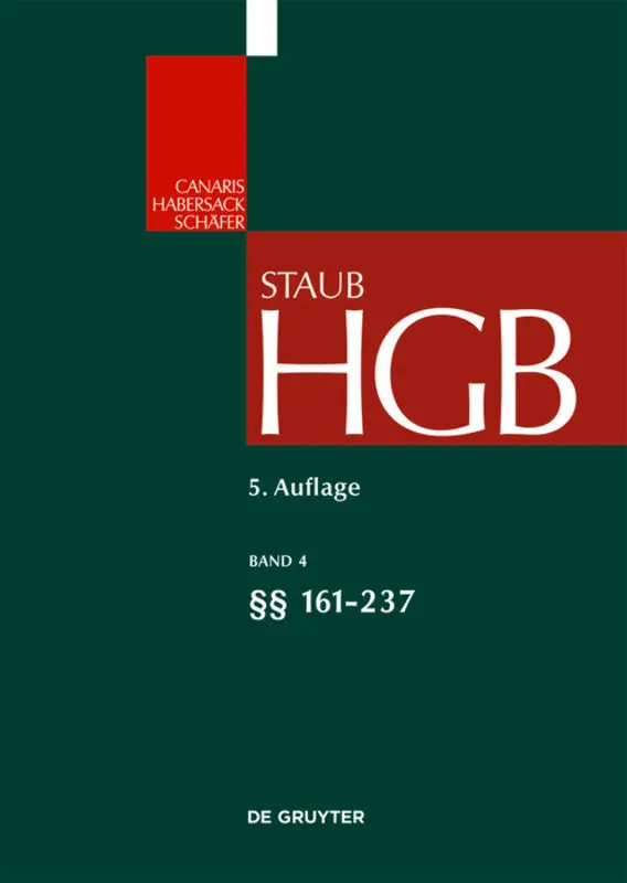 Cover: 9783899494105 | §§ 161-237 | Claus-Wilhelm Canaris (u. a.) | Buch | XXVII | Deutsch