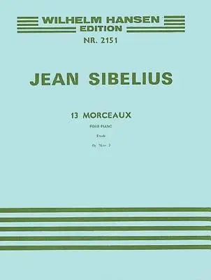Cover: 9788759854105 | 13 Pieces Op. 76, No.2 - Etude | Piano | Jean Sibelius | Taschenbuch