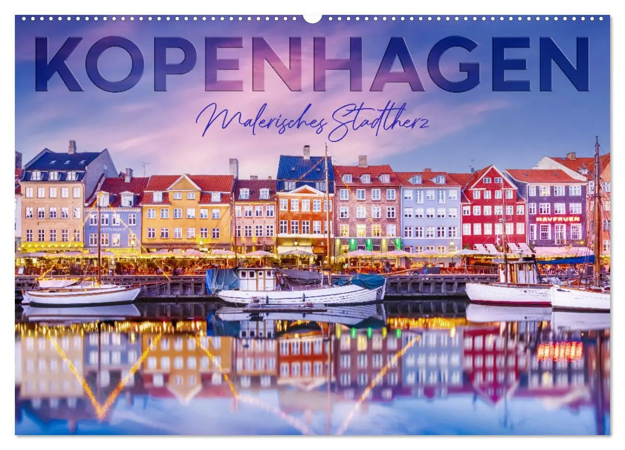 Cover: 9783457534205 | KOPENHAGEN Malerisches Stadtherz (Wandkalender 2026 DIN A2 quer),...