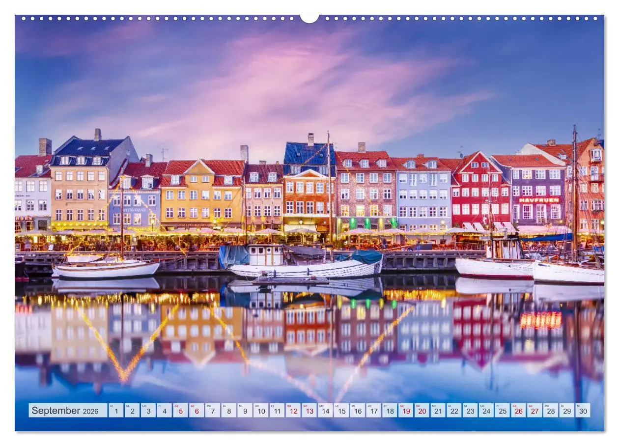 Bild: 9783457534205 | KOPENHAGEN Malerisches Stadtherz (Wandkalender 2026 DIN A2 quer),...