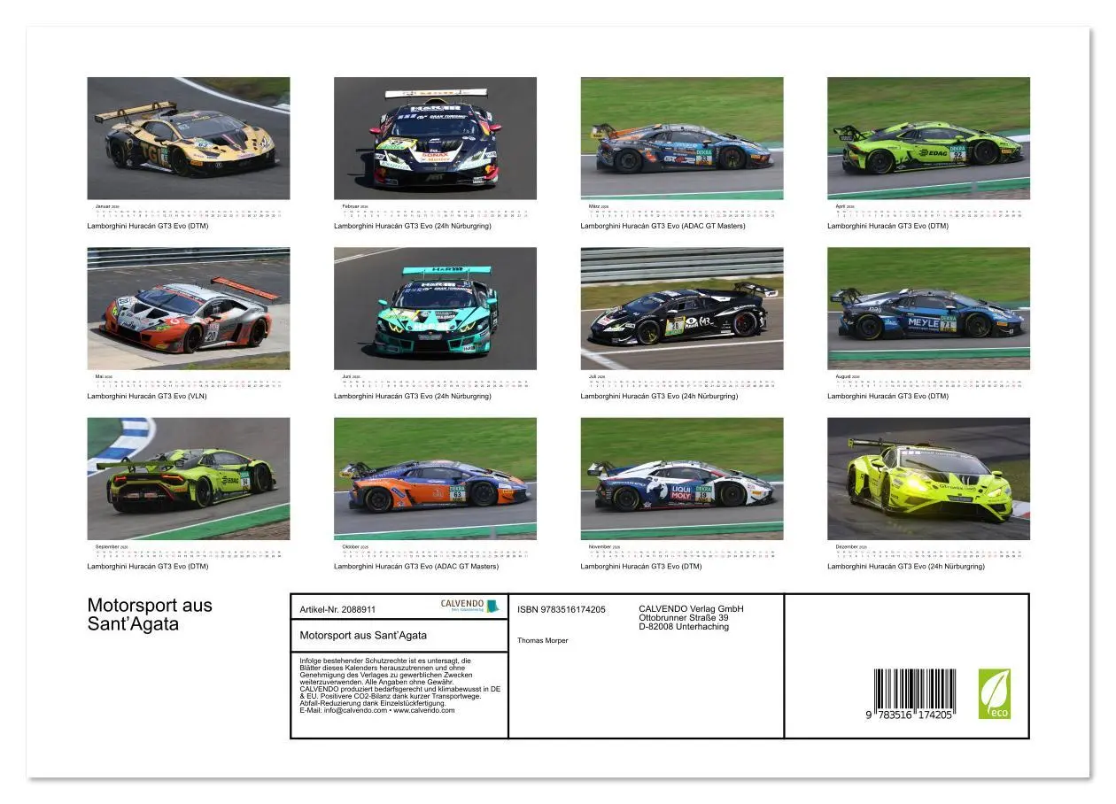 Bild: 9783516174205 | Motorsport aus Sant'Agata (hochwertiger Premium Wandkalender 2026...