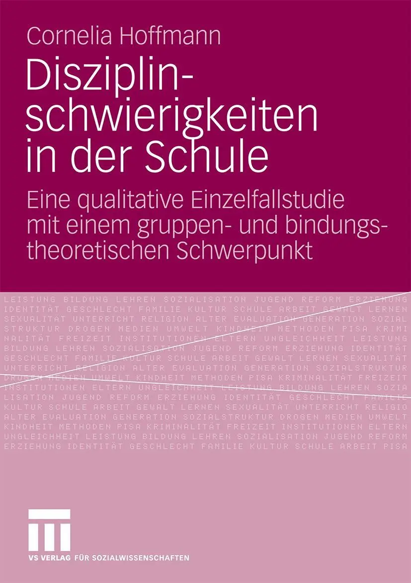 Cover: 9783531164205 | Disziplinschwierigkeiten in der Schule | Cornelia Hoffmann | Buch | xi