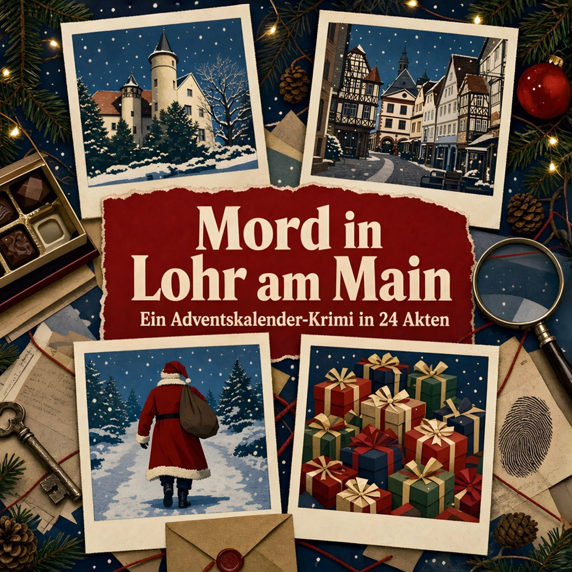 Cover: 9783696124205 | Mord in Lohr am Main | Ein Adventskalender-Krimi in 24 Akten | Keller