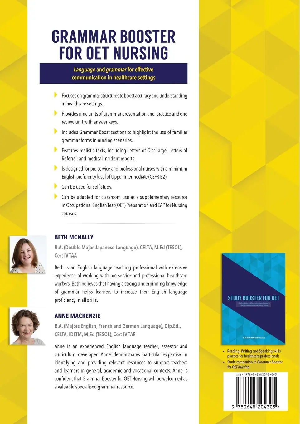 Rückseite: 9780648204305 | Grammar Booster for OET Nursing | Beth McNally (u. a.) | Taschenbuch