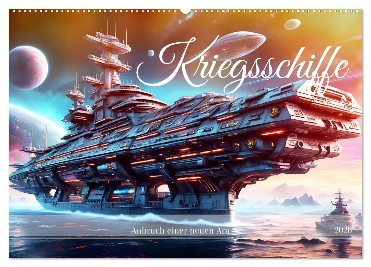 Cover: 9783457384305 | Kriegsschiffe Anbruch einer neuen Ära (Wandkalender 2026 DIN A2...