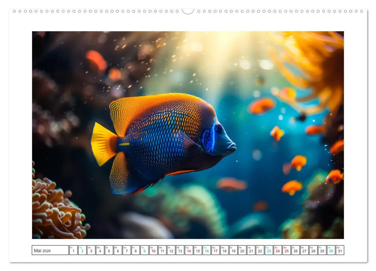 Bild: 9783457454305 | Exotische Fische (Wandkalender 2026 DIN A2 quer), CALVENDO...