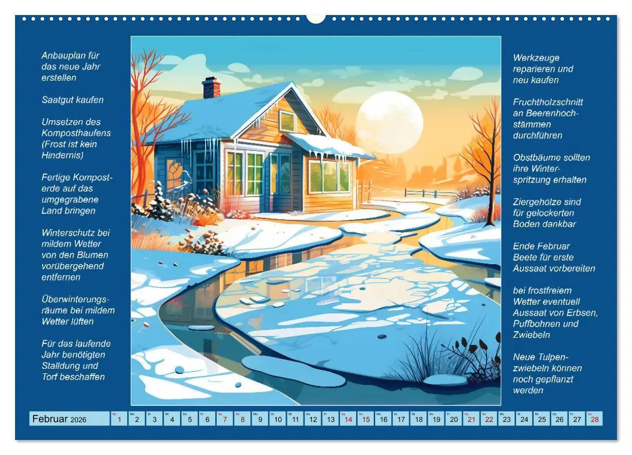 Bild: 9783457524305 | Was mache ich wann im Garten (hochwertiger Premium Wandkalender...