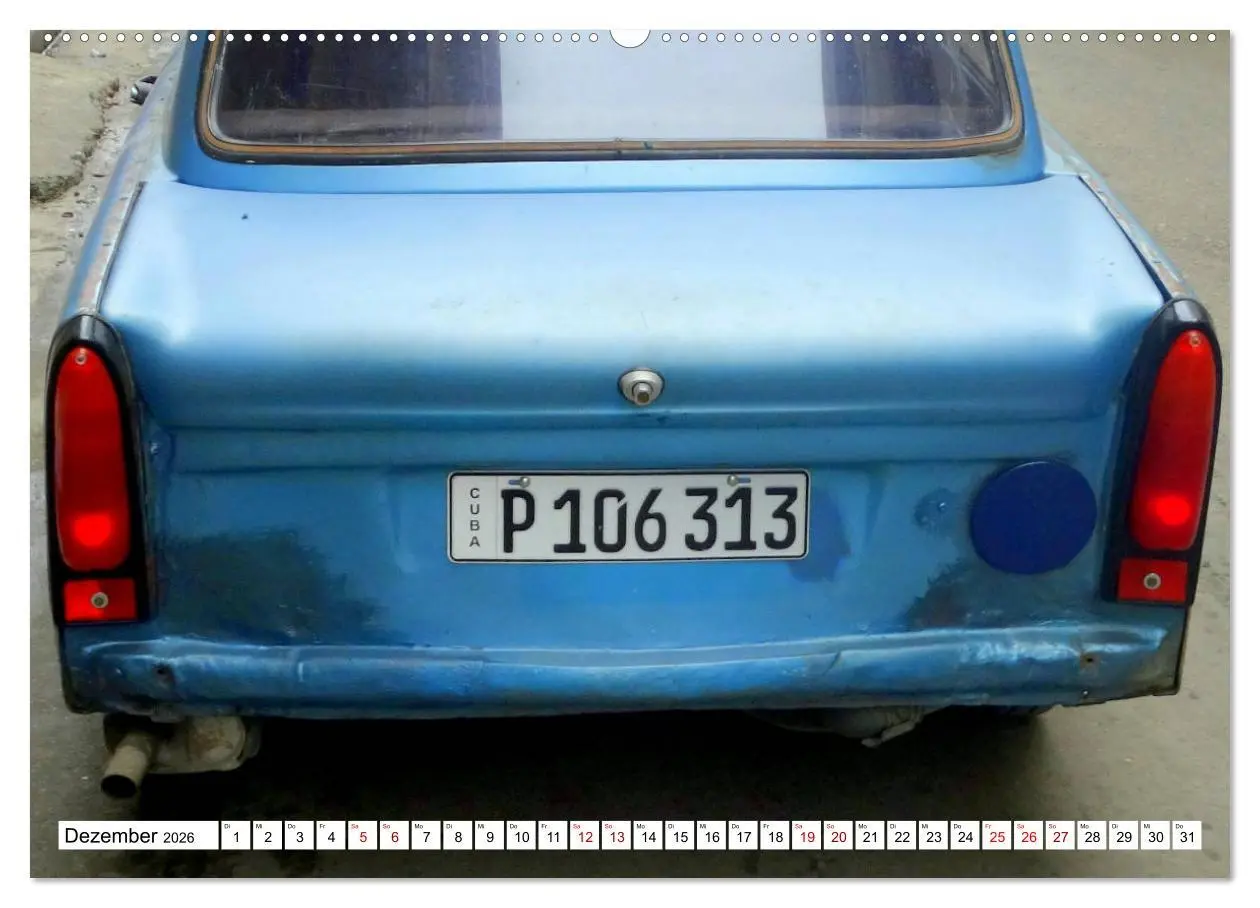 Bild: 9783457834305 | Ostalgie pur - DDR-Fahrzeuge auf Kuba (Wandkalender 2026 DIN A2...