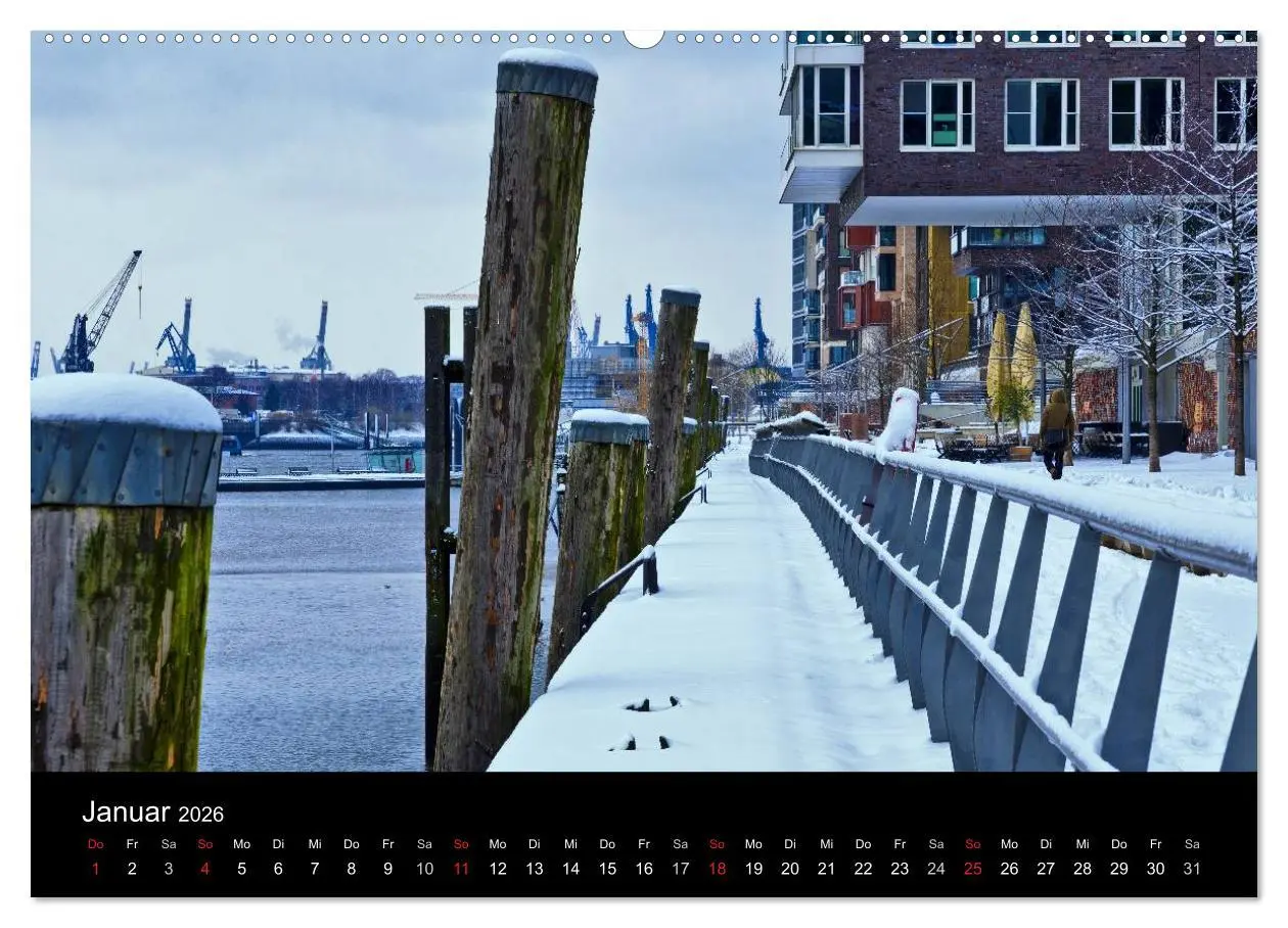 Bild: 9783516094305 | Charmantes Hamburg (hochwertiger Premium Wandkalender 2026 DIN A2...