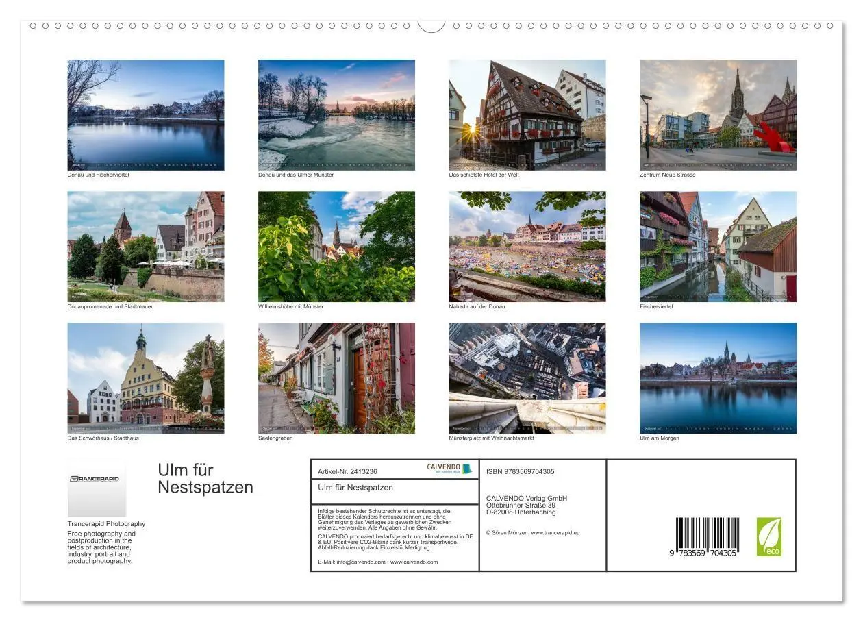 Bild: 9783569704305 | Ulm für Nestspatzen (hochwertiger Premium Wandkalender 2027 DIN A2...