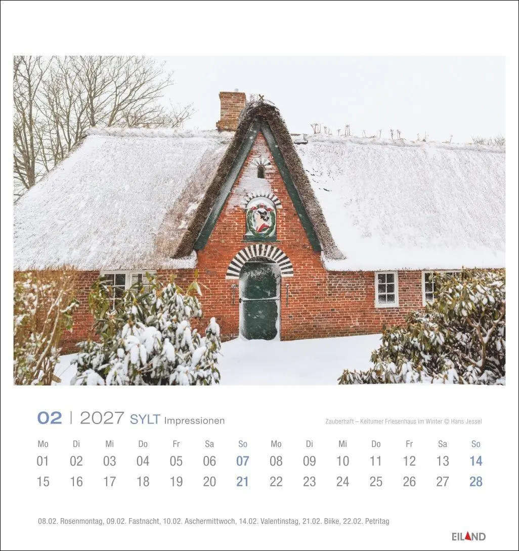 Bild: 9783964024305 | Sylt Impressionen Postkartenkalender 2027 | Hans Jessel | Kalender
